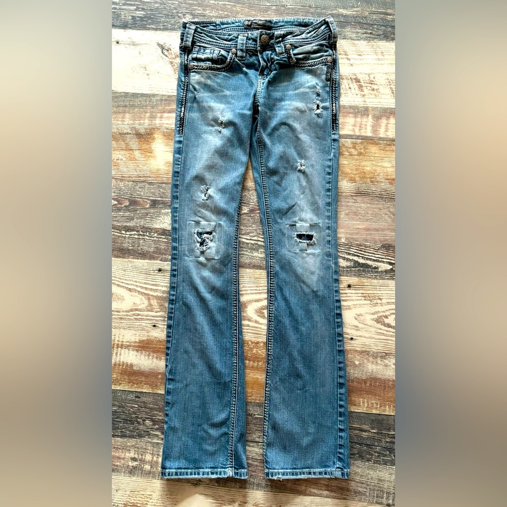 Silver Aiko Boot Cut Jeans